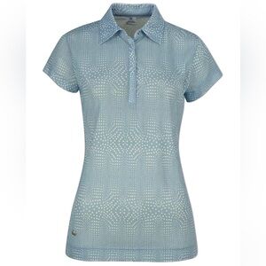 Daily Sports Aggie Short Sleeve Soft Mesh Top in Mermaid Blue - Size Large